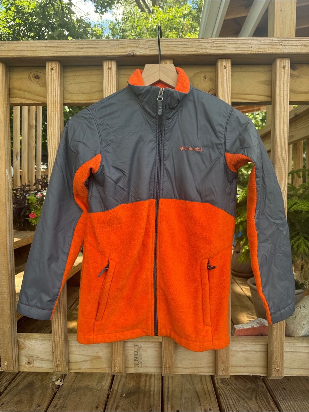 Boys Orange & Gray Columbia Jacket